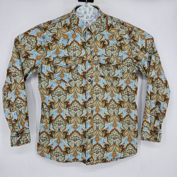 Cody James Shirt Mens Medium Pearl Snap Western Cowboy Rodeo Southwestern - Picture 1 of 11